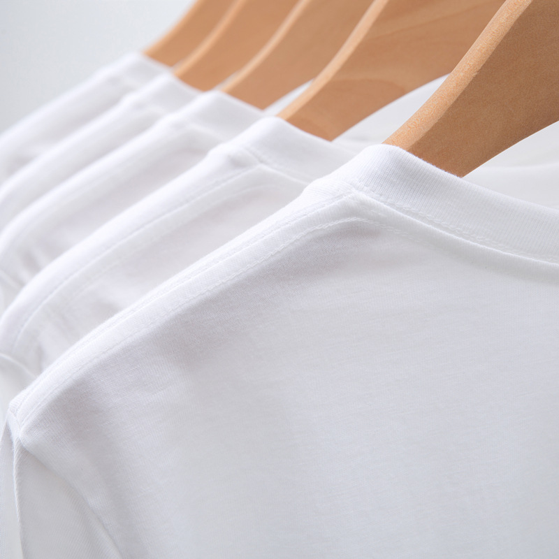 Export Japan 220g heavy cotton cotton long sleeve T-shirt loose men's and women's solid color base shirt tide casual sweater