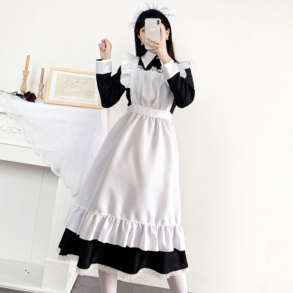 Traditional Maid Long Dress Maid Dress Maid Dress Puppet British Housekeeper cosplay Japanese Uniform Cute Dress