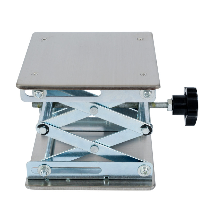 Small manual stainless steel lifting platform laboratory level lifting platform support frame garbage processor