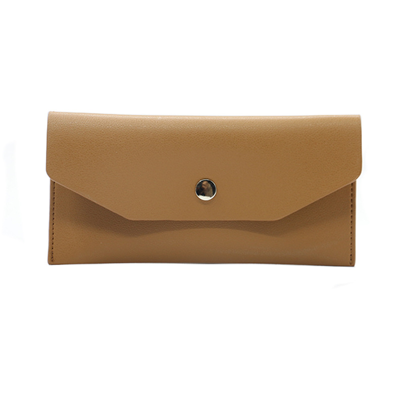 Factory Spot Women's Coin Purse Simple Solid Color Hand Wallet Portable Macaron Color Coin Clip