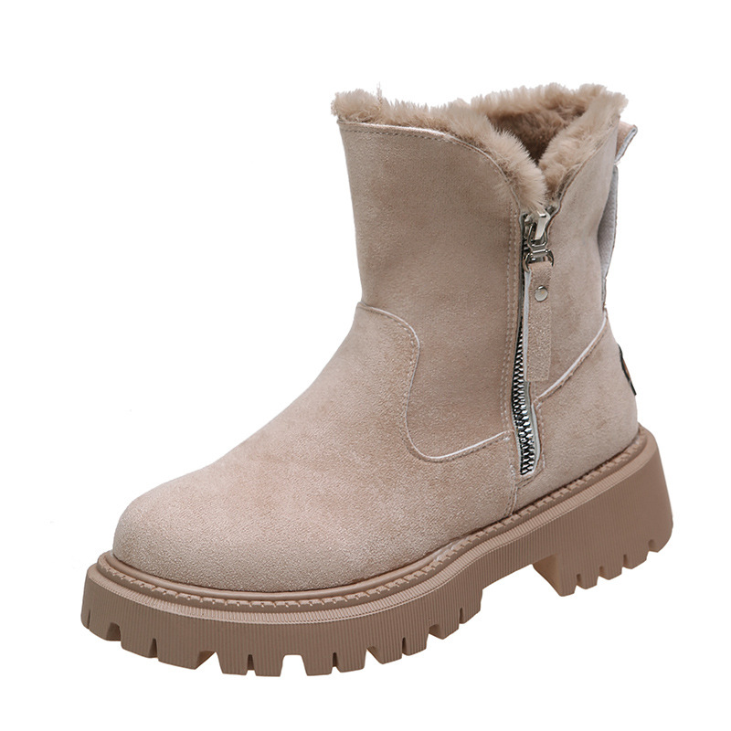 Snow boots Women's 2022 Winter new velvet women's shoes warm boots AliExpress cross-border cotton shoes large size women's boots