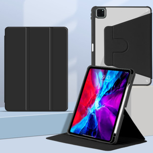 Подходит для ipad10 Вращающийся акриловый air5 с прорезью для ручки книга Pro11 прозрачный тройной защитный чехол 10,2