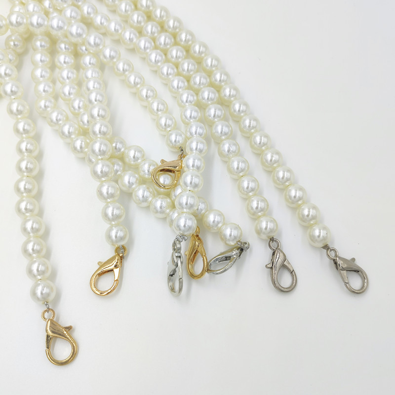 8MM bright pearl bag chain mobile phone chain mobile phone shell pearl chain bag chain pearl chain bag chain transformation