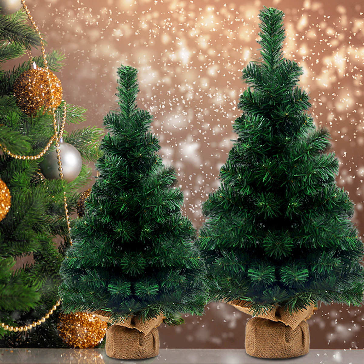 Decorazioni natalizie 60cm albero di Natale spoglio mini ornamenti da tavolo_voghion.com