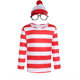 British Anime Smart Wally Where's Wally Kiss Halloween Costume cosplay Play Dress