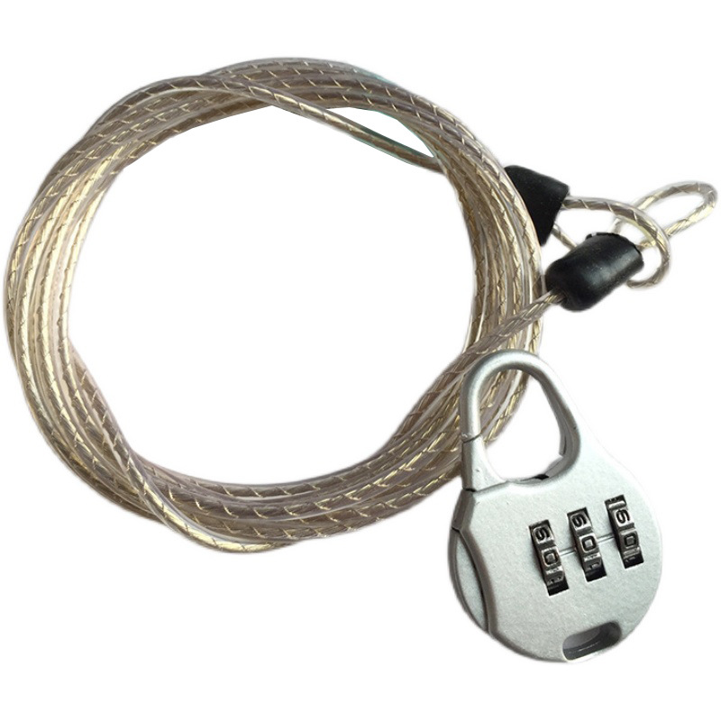 Factory Direct Sales car coat password lock home travel luggage outdoor car anti-theft steel wire rope one-piece delivery
