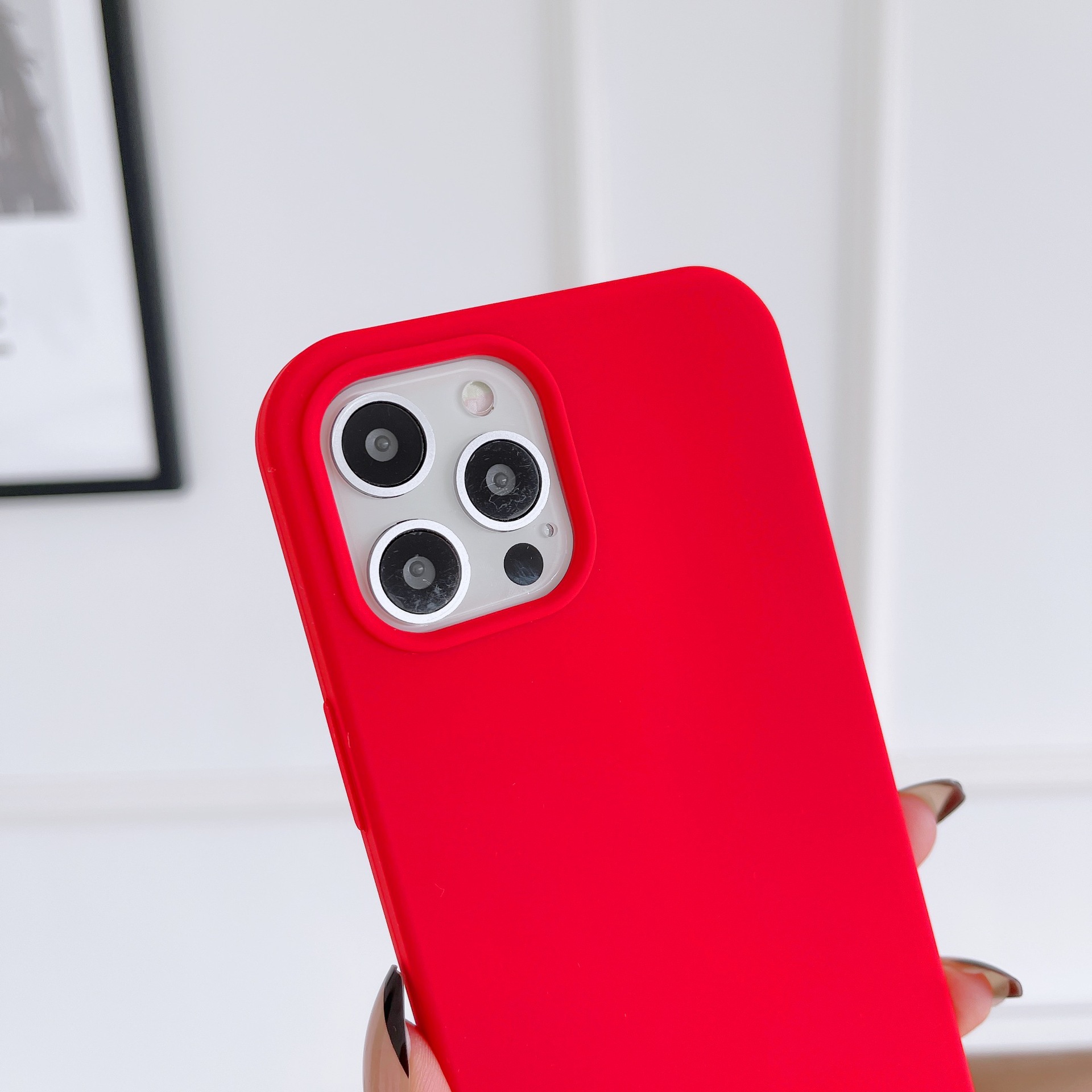 ins style solid color liquid silicone for Apple 15 phone case iPhone15promax all-inclusive drop-resistant 15pro