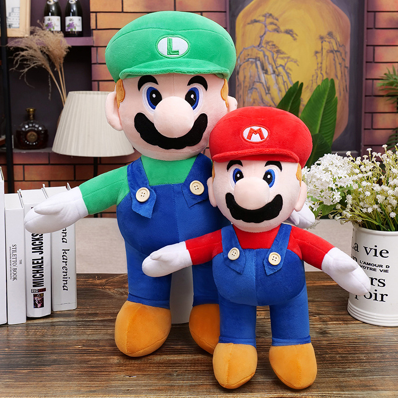 超级玛丽兄马里奥Super Mario玩偶公仔毛绒玩具儿童生日小礼物