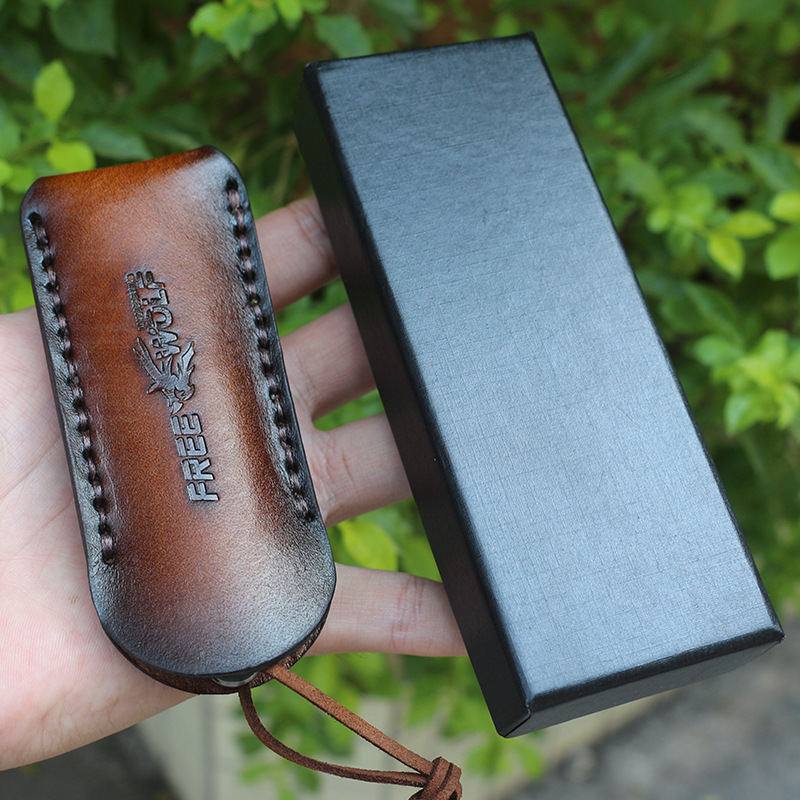 Multifunctional knife wilderness blade survival knife Damascus ebony folding knife high hardness military generation