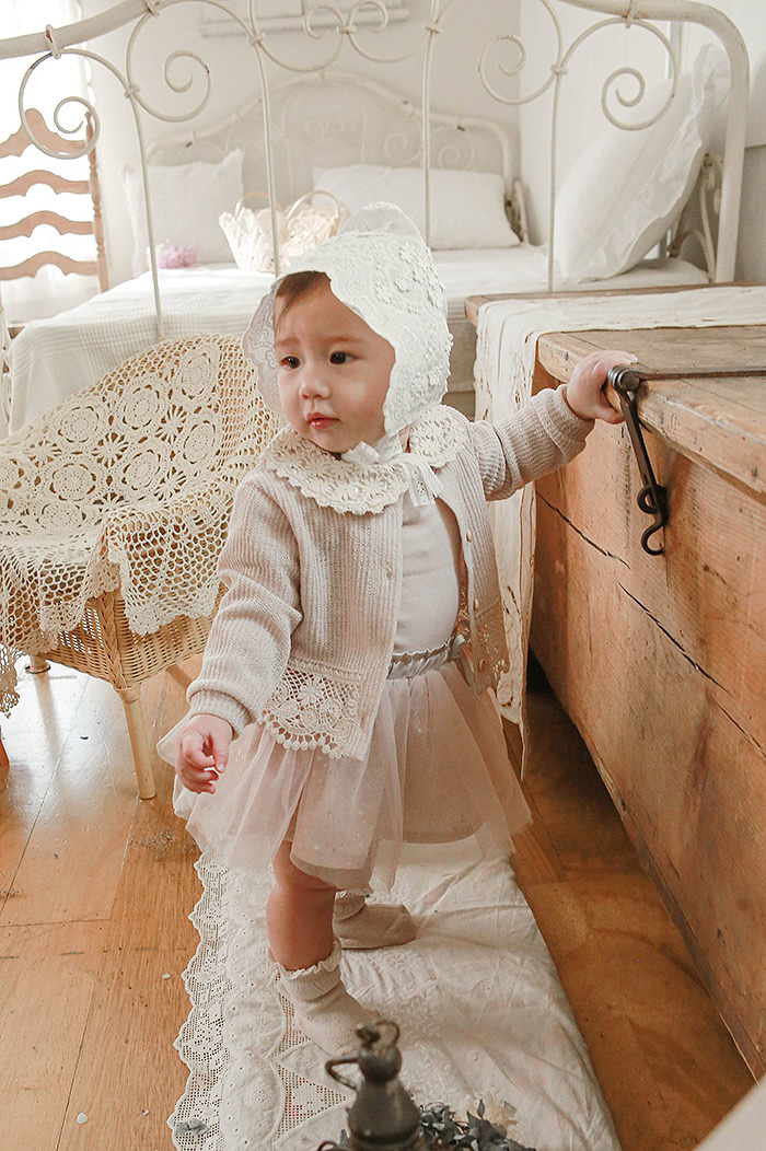 Korean Style Girls' Baby Infant Lace Air-conditioning Shirt ins Casual Sun-protective Clothing Cardigan Jacket All-match Cardigan