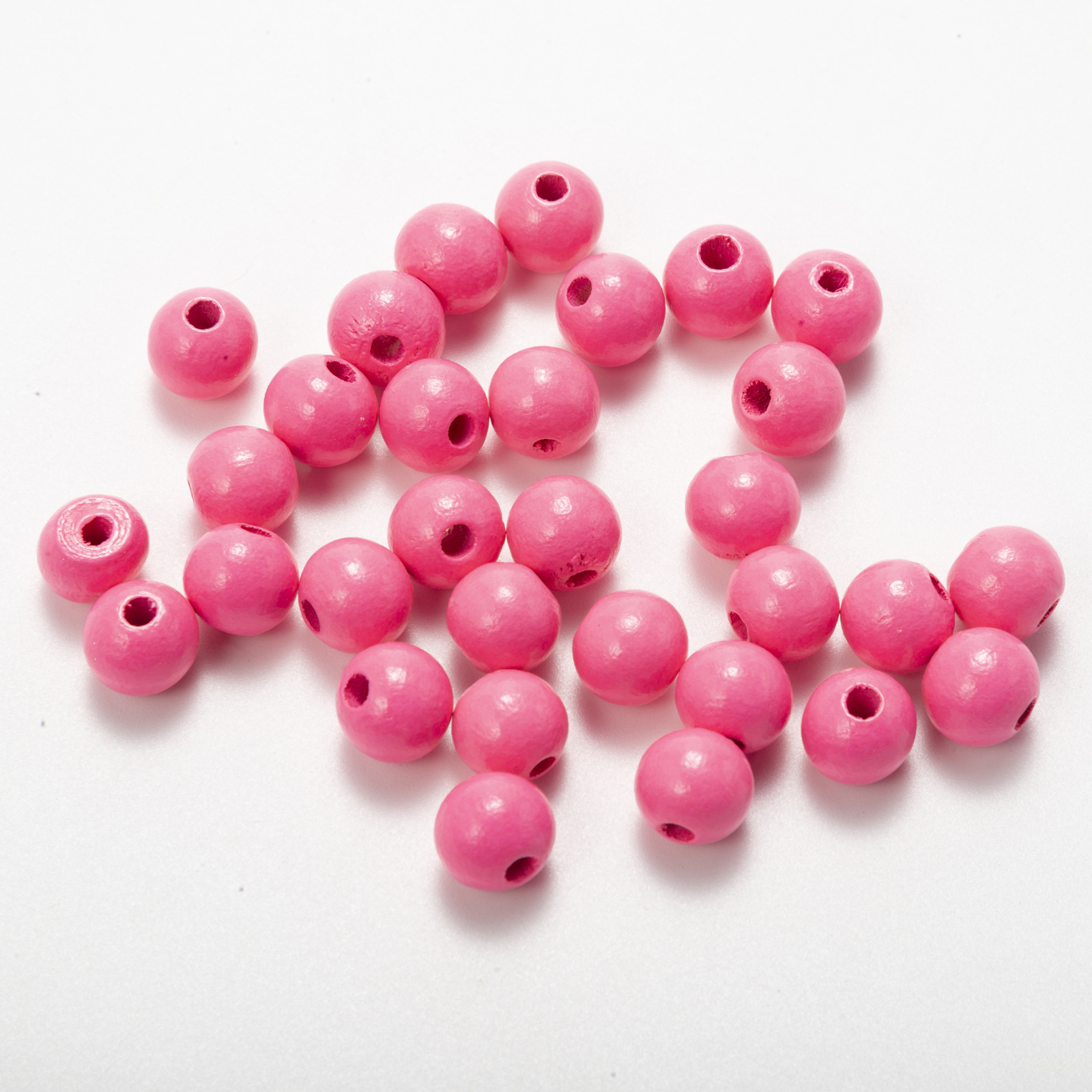 DJ source factory 14mm color wooden beads children's beads loose beads hemp rope tassel wooden beads string DIY accessories