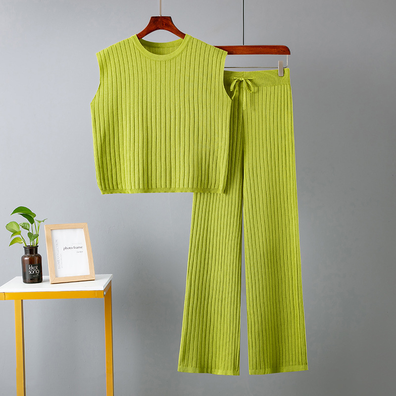 2023 Summer Cross-border European and American Women's Loose Casual Two-piece Suit Foreign Trade Large Size Solid Color Fashion Suit