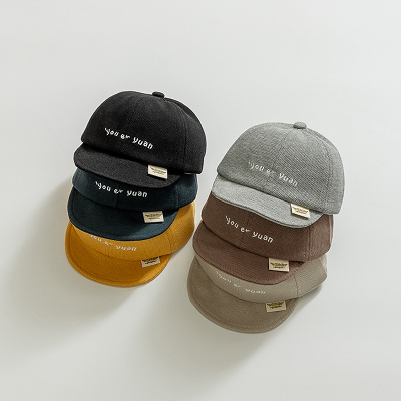 Adjustable infant peaked cap baby versatile autumn and winter baseball cap boys and girls spring sun-proof soft brim hat