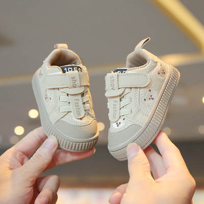 Baby shoes autumn and winter soft bottom breathable toddler shoes men's and women's board shoes baby shoes 0-3-4 years old anti-drop casual shoes