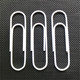 10cm paper clip white