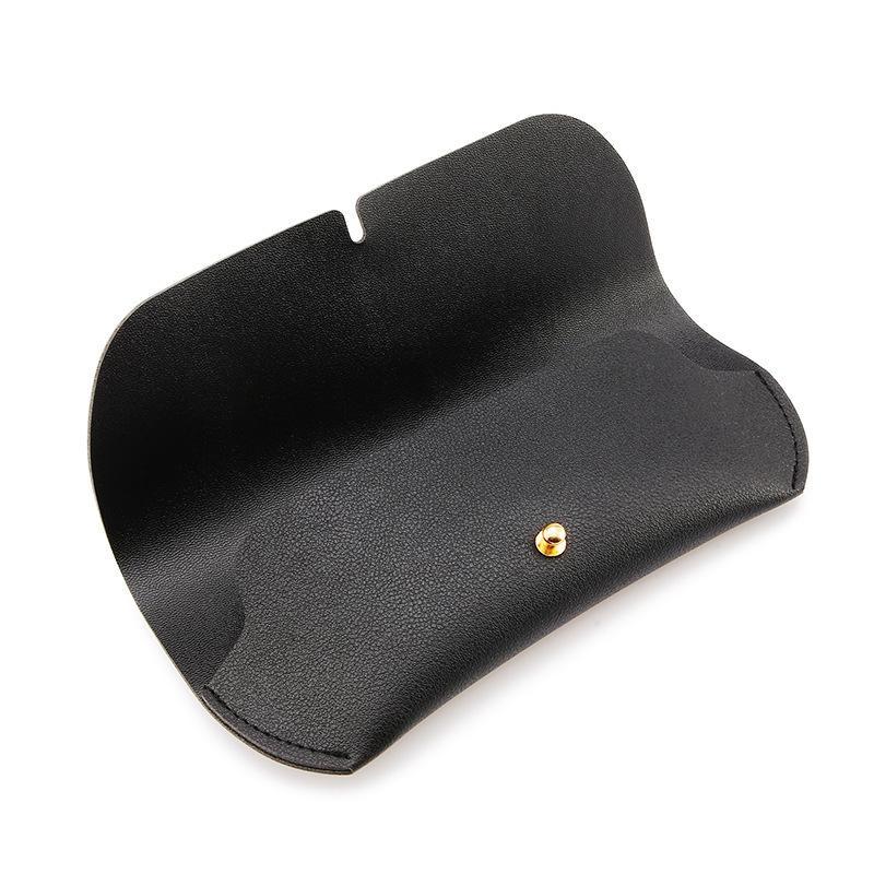 Factory advanced glasses box leather box glasses cloth glasses bag screwdriver buckle soft leather bag mirror box a generation of hair