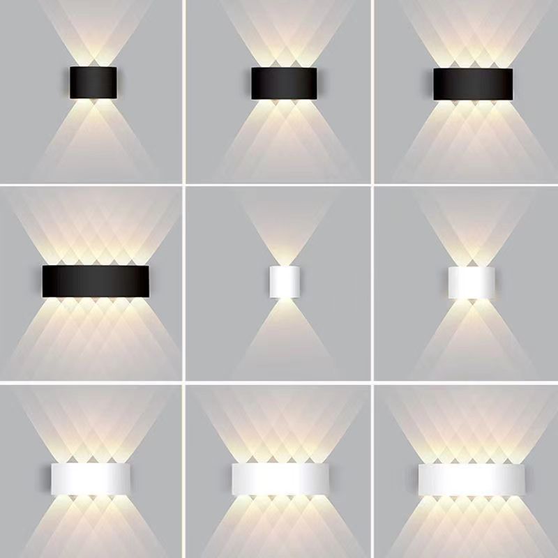 Cross-border LED Wall Lamp for Europe and America Cow-eye Double Head Lamp Household Simple Bedside Lamp Away Wall Lamp Glow Up and Down
