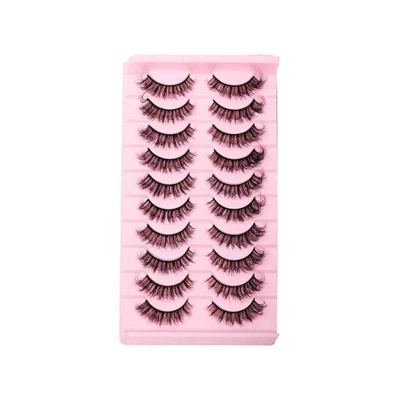 BQI Europe and the United States cross-border imitation mink hair simulation one-piece curling exaggerated thick fried hair foreign trade 5D false eyelashes