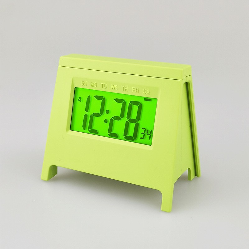 ins mini LCD student alarm clock new electronic clock smart desktop multi-function clock with luminous temperature calendar