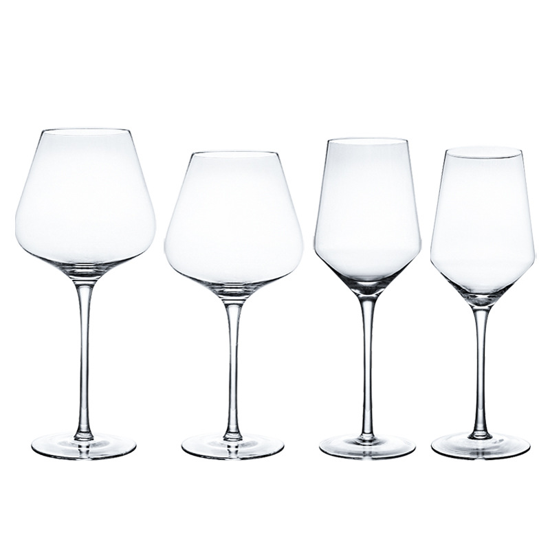 Entry Luxury Crystal Tall Glass Large Capacity Transparent Red Wine Glass ins White Wine Glass Handmade Burgundy Cup