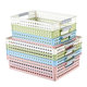 Plastic Storage Basket Wholesale Desktop Sundries Storage Box Kindergarten Toy Storage Box Kitchen Snack Storage Basket