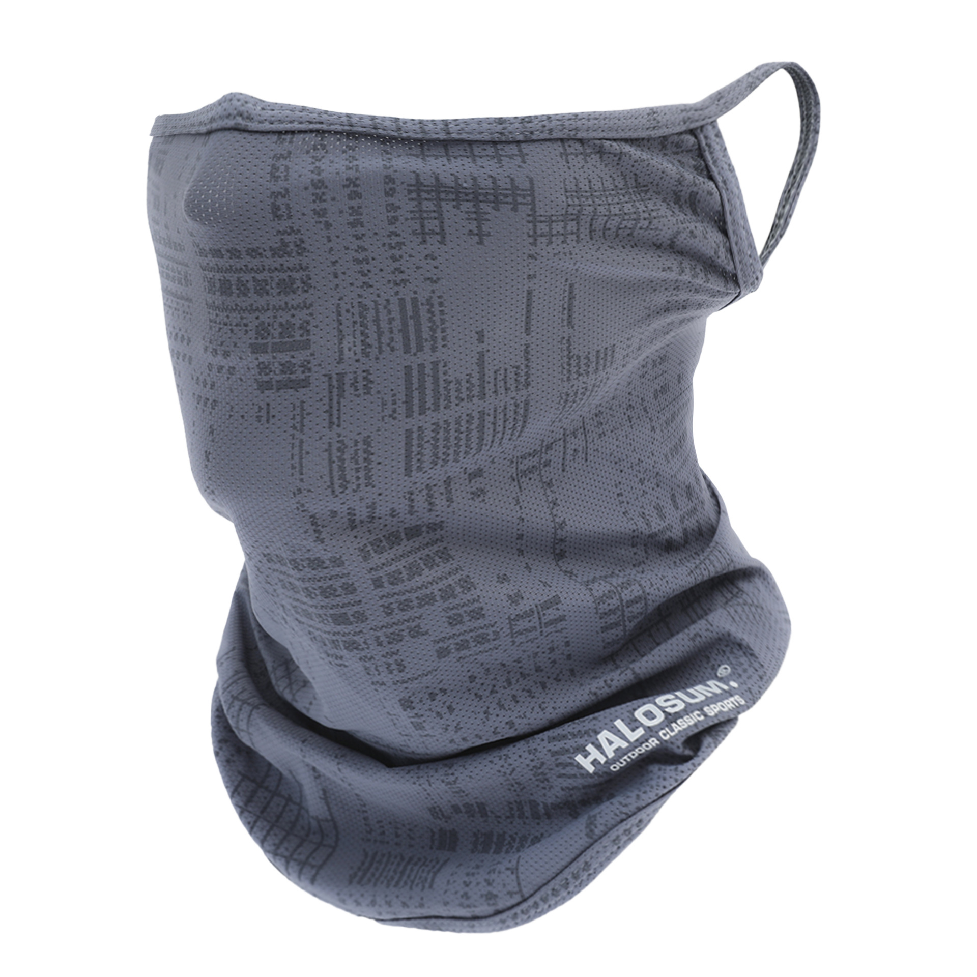 Thin Breathable Ear Hanging Real Ice Silk Face Towel Outdoor Quick-drying Face Mask Sunscreen Summer Mask Letter Turtleneck Scarf