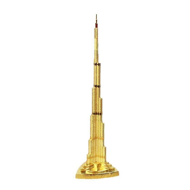 Foreign Trade Dubai Burj Khalifa World Landmark Architectural Model Metal Crafts Home Decoration Modern Simple