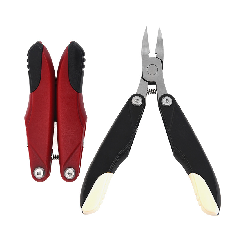 Folding Dead Skin Pliers Beauty Pliers Creative Chicknose Pliers Nail Groove Nail Inlay Pliers Multifunctional Portable Nail Clipper Nail Clipper