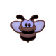 dark brown bee