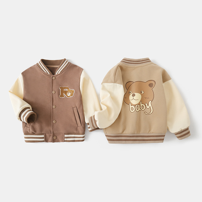 Baby Baseball Jacket Spring Outfit Spring Autumn Boys Girls Baby Children Toddler Top Baby Kids Korean Version New Arrival