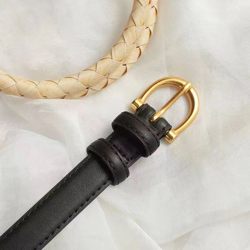 Curea simplă, all-match, pentru femei, curea pentru blugi, pantaloni, stil coreean, stil vintage, elegant, decorativ, costum_voghion.com