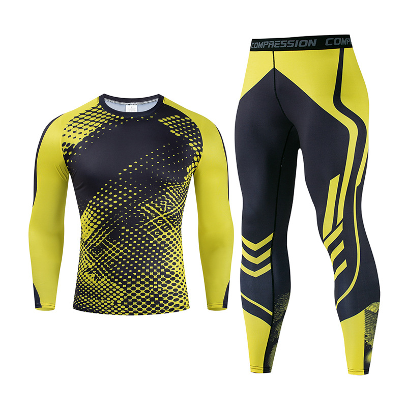 Tights Men's Sports Suit Riding Suit High Elastic Fitness Clothes Casual Running Factory Outlet