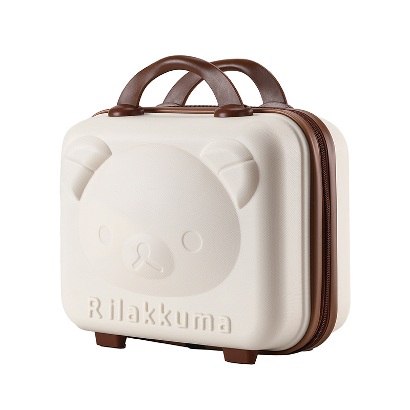 14-inch luggage gift bear cosmetic case cartoon 3d small suitcase storage box gift factory wholesale