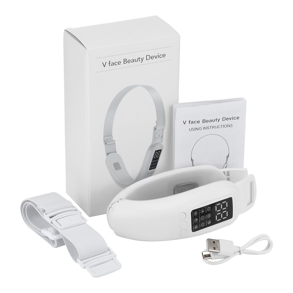 Cross-border micro-current face slimming instrument v15 gear heating type face lifting and tightening double chin micro-current face slimming instrument