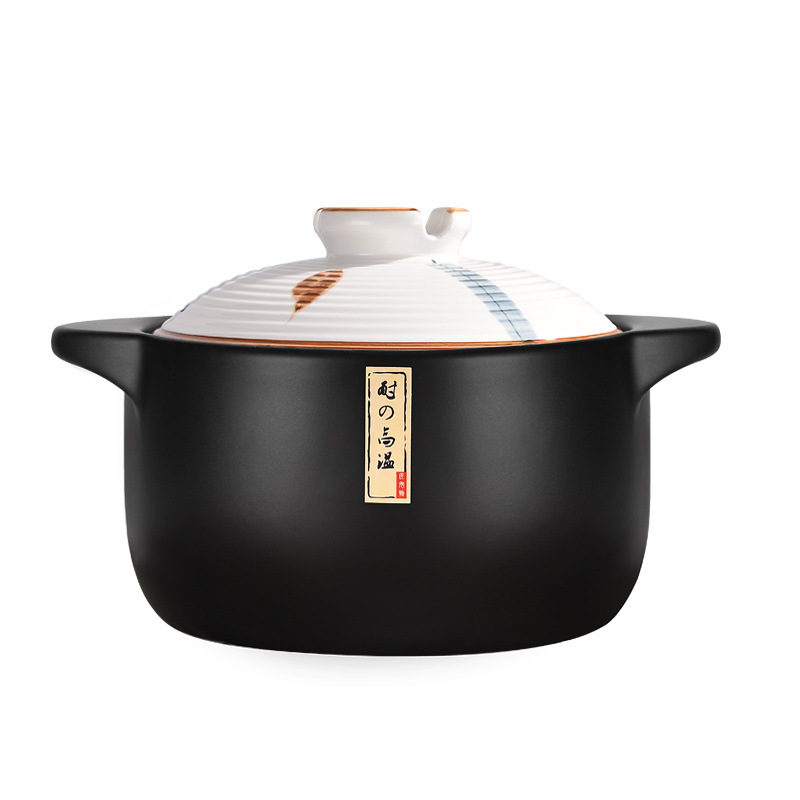 Casserole Stew Pot Household Gas High Temperature Resistant Pot Rice Casserole Soup Pot Dry Cooking Non-cracking Soup Pot Ceramic Pot Small Tile Pot
