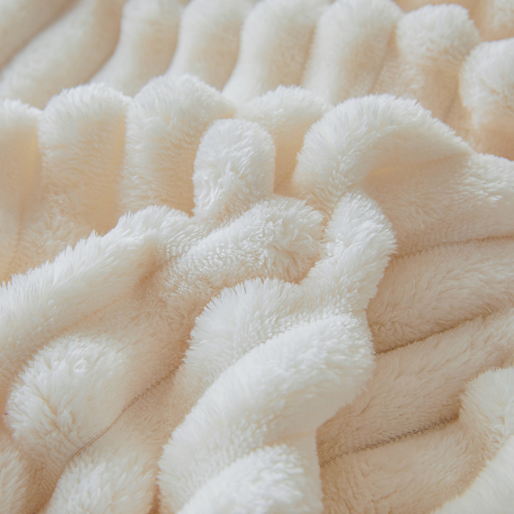 Wide Thickened Cross-border in stock Solid Color Blanket Coral Fleece Blanket Flannel Rabbit Hair Gift Blanket Bed Cover Blanket Foreign Trade