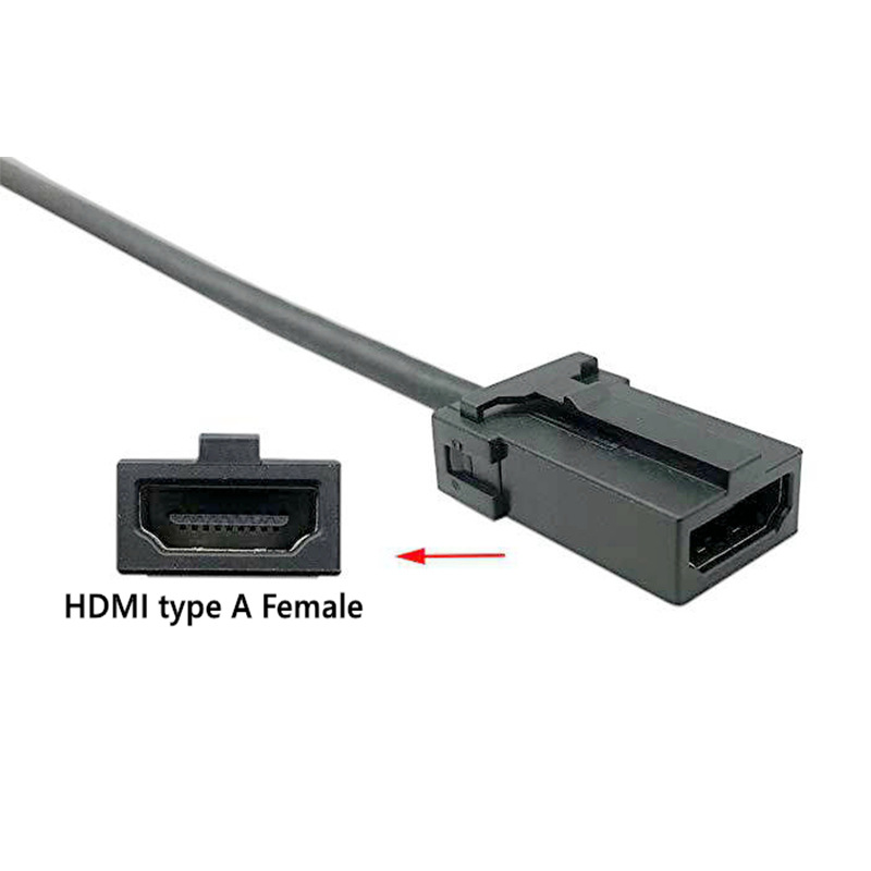 HDMI car audio and video HDTV cable dedicated line hdmi E type to A M/F HD cable