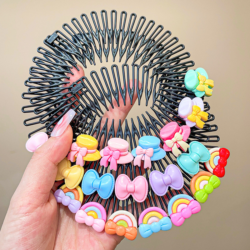 Haar brechendes Artefakt, unsichtbare Haarnadel, Hinterkopf-Stirnband, nahtloser Haarkamm, Stecker, Pony, faules Modellierwerkzeug, Haarflecht-Kopfschmuck_voghion.com