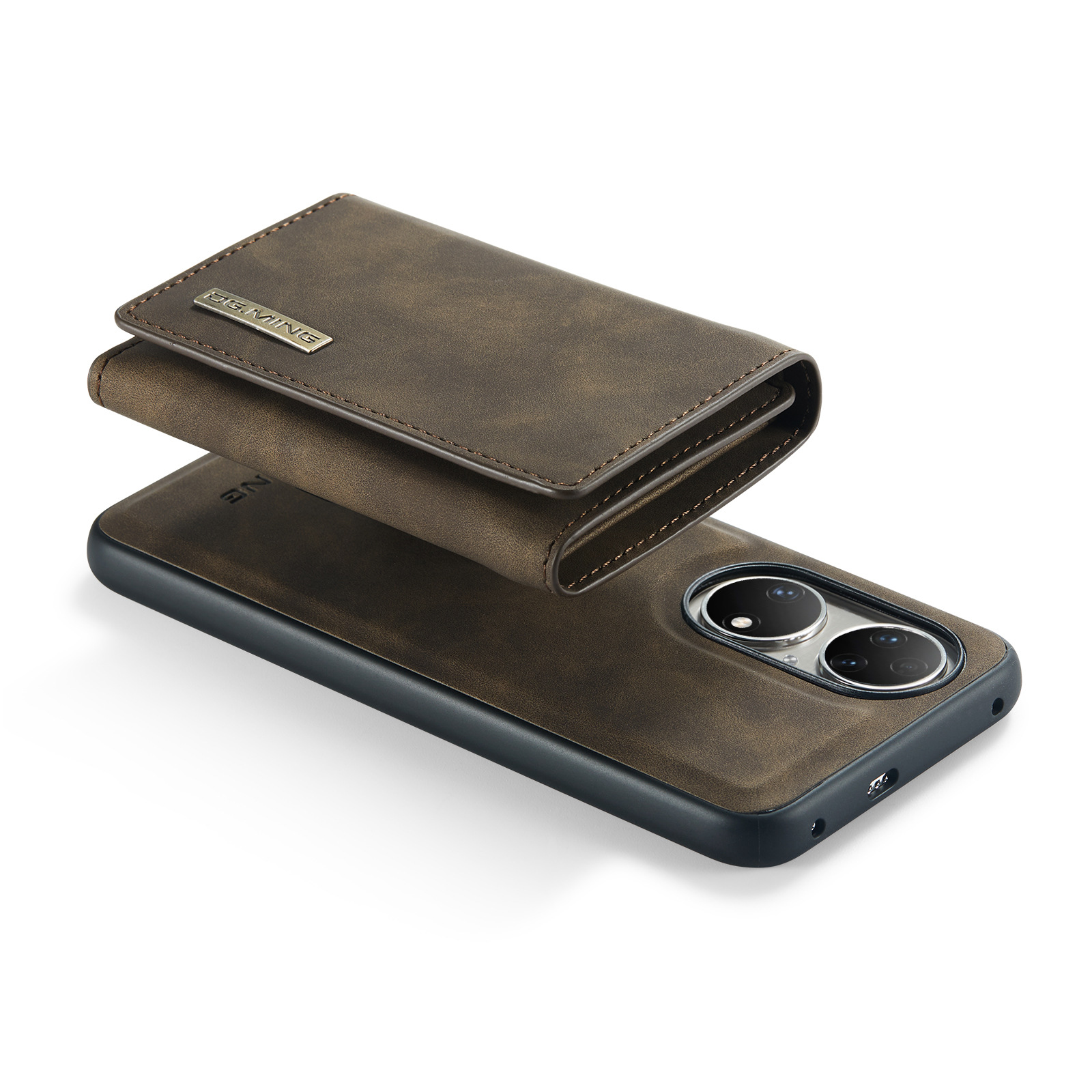 Custodia protettiva in pelle con portafoglio magnetico a ventosa serie M1 per Huawei P50 P50 Pro 2 in 1 custodia per telefono con portafoglio diviso_voghion.com