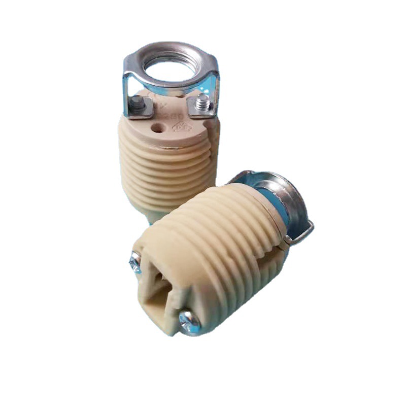 Factory wholesale G9 ceramic full tooth lamp holder double hole plug-in type high temperature lamp holder with hardware high and low bracket spot