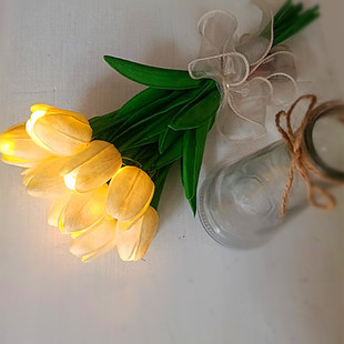 led decorative lights milk white tulip lanterns Mother's Day Valentine's Day bouquet lights Net red wind lanterns wholesale
