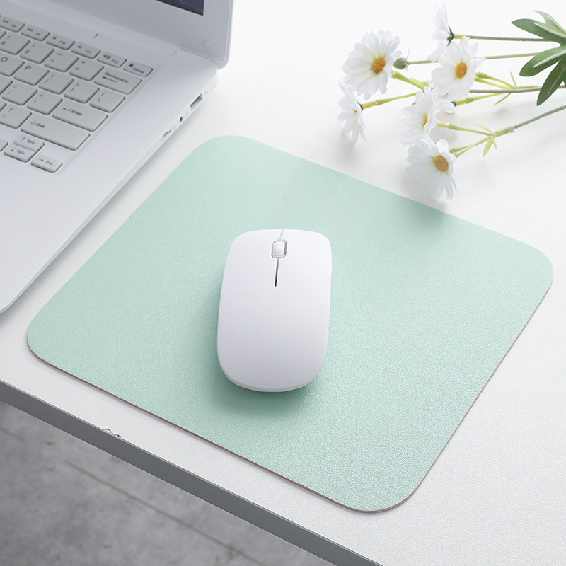 Leather mouse pad non-slip computer office desk mat game wrist pad table mat simple small pad to map custom LOGO
