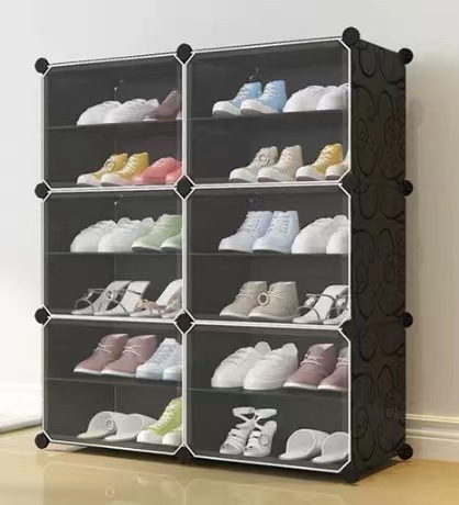 Simple Shoe Cabinet Shoe Organizer Large Storage Shoe Cabinet Plastic Household Shoe Storage Cabinet