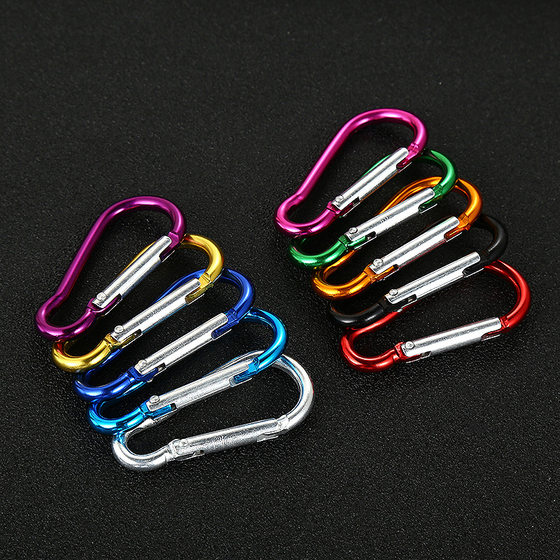 Factory wholesale No. 5 gourd-type carabiner aluminum alloy outdoor buckle water bottle buckle multi-function buckle quick hanging buckle