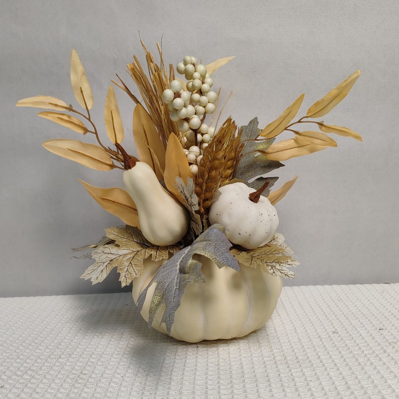 Cross-border Autumn Harvest Festival Thanksgiving Maple Leaf Fruit String Pumpkin Pot Home Decoration Props