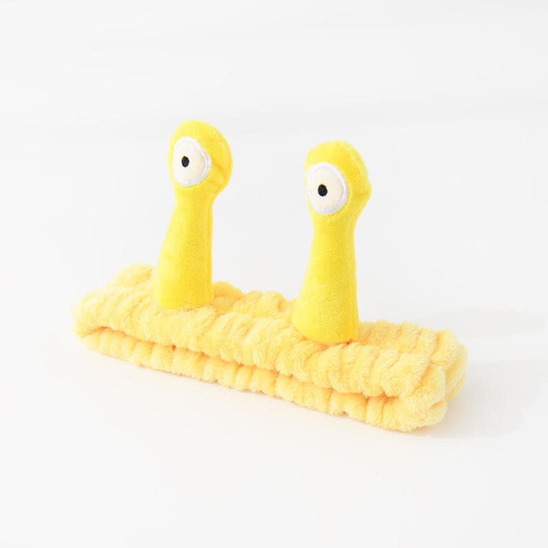 Korean Style ins Style Cartoon Cute Snail Hair Band Wash Face Makeup Cyber Celebrity Funny Plush Hair Band Stereo Hair Accessories