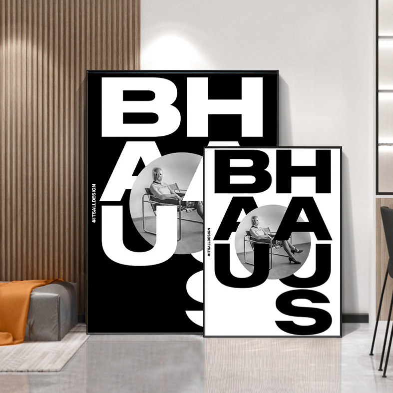 Avant-garde art bloggers recommend black and white art bauhaus bauhaus living room bedroom decoration bedroom painting