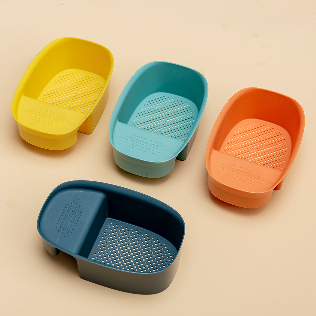 Shake Tone Kitchen Saddle Drain Basket Sink Kitchen Waste Drain Hanging Basket Sink Vegetable Drain Rack Storage Rack