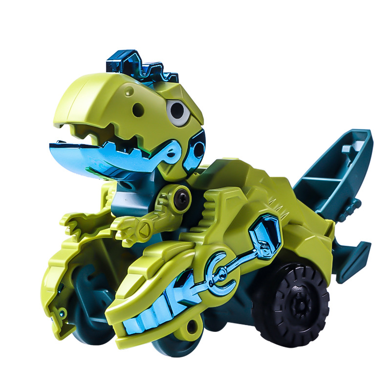 Small expert inertia dinosaur collision deformation car shake sound Net red cool stunt rotating toy gift car batch