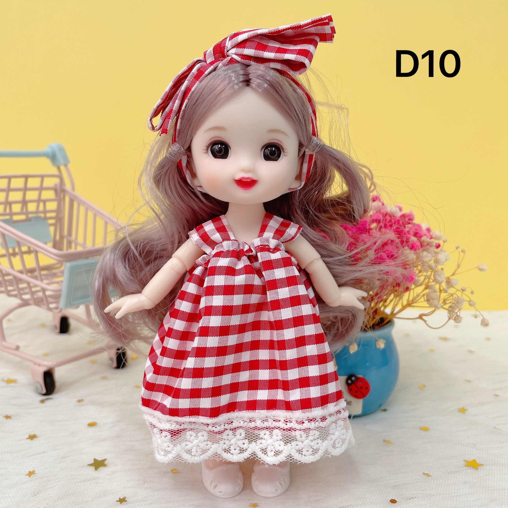 8 minutes 17cm Cute Doll Princess Dress Up Girls Children Little Lori Doll Toy Birthday Gift